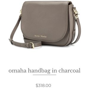 Beautiful Austin Fowler crossbody in charcoal